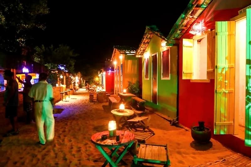 a vila à noite